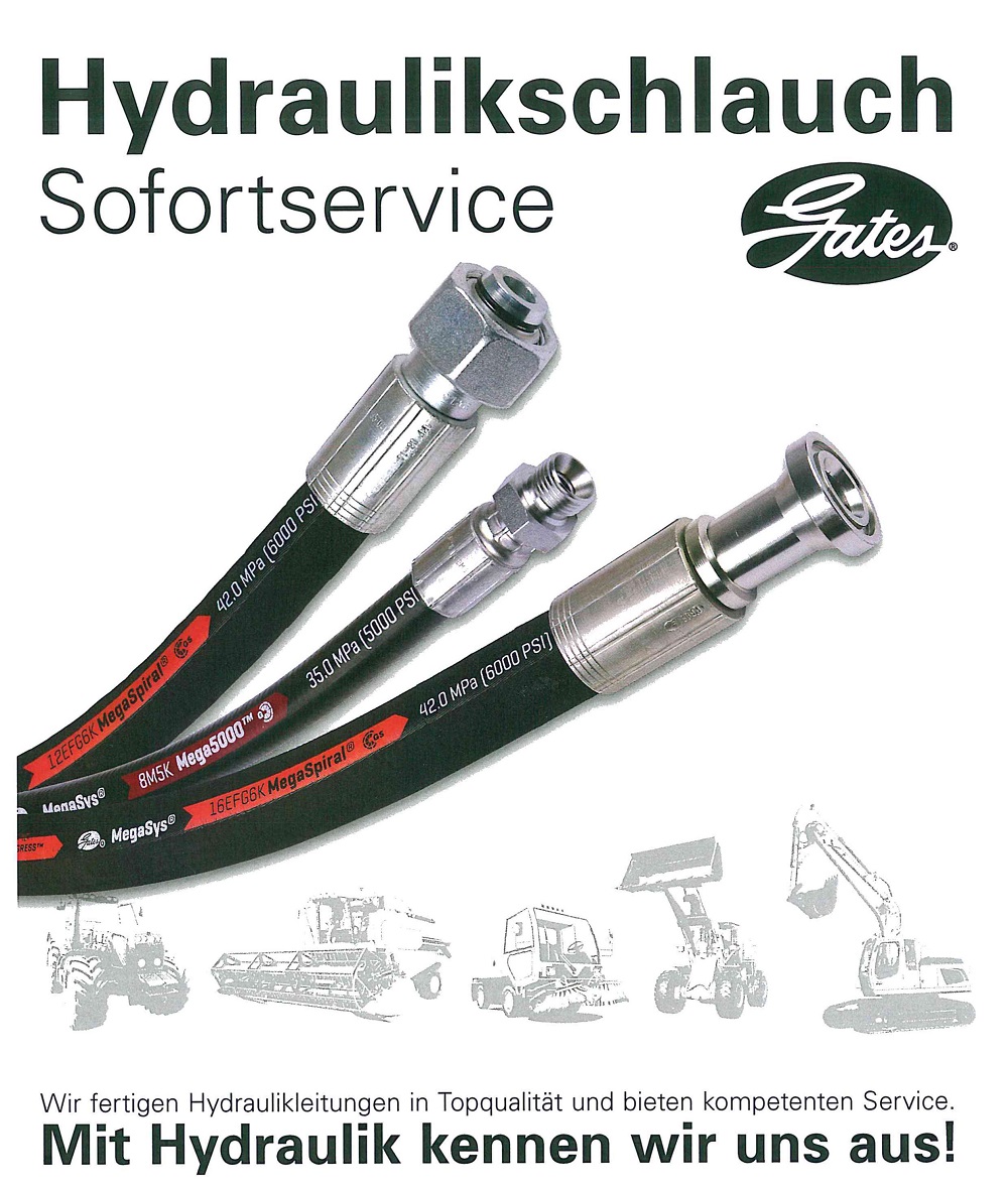 Flyer Hydraulikschlauch Sofortservice